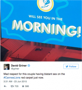 Something ‘Sexy’ Happened On The #CannesLions Red Carpet Last Night