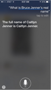 siri caitlyn jenner