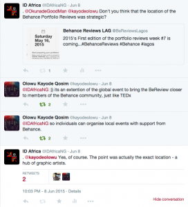 why tweeps add periods before @mentions