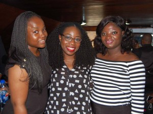 Anita Aiyudu (@anitaaiyudu), Lateefah Adesanya (@that1960chick) and Tosin Ajibade (@olorisupergal) at the Service of Songs for #PR. #PrisDead