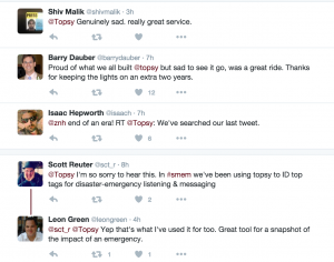 Users react to news of Topsy