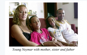 Neymar and his family