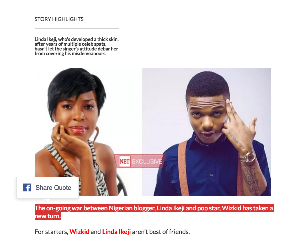 NET Exclusive, Linda Ikeji drags Wizkid to Lagos Police commissioner