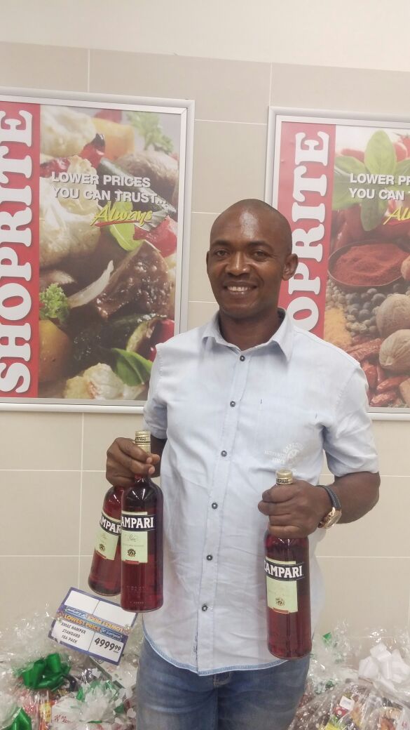 Star prize winner of the brand new 2016 Hyundai Accent, Paulinus Uchenna Okereke