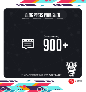 #IDAat3 - blog posts published