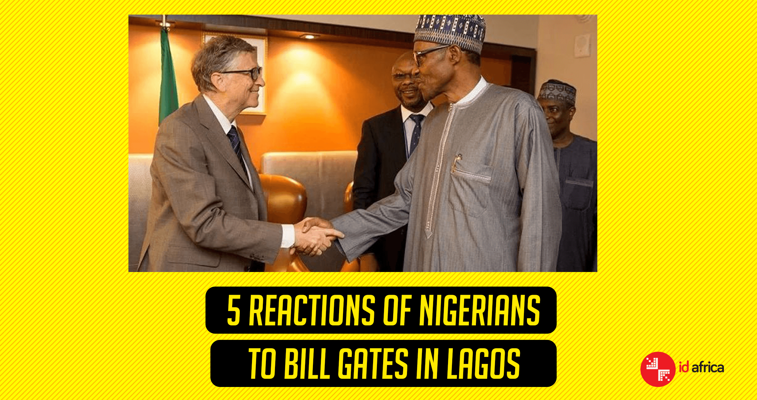 5 reactions of Nigerians to Bill Gates in Lagos