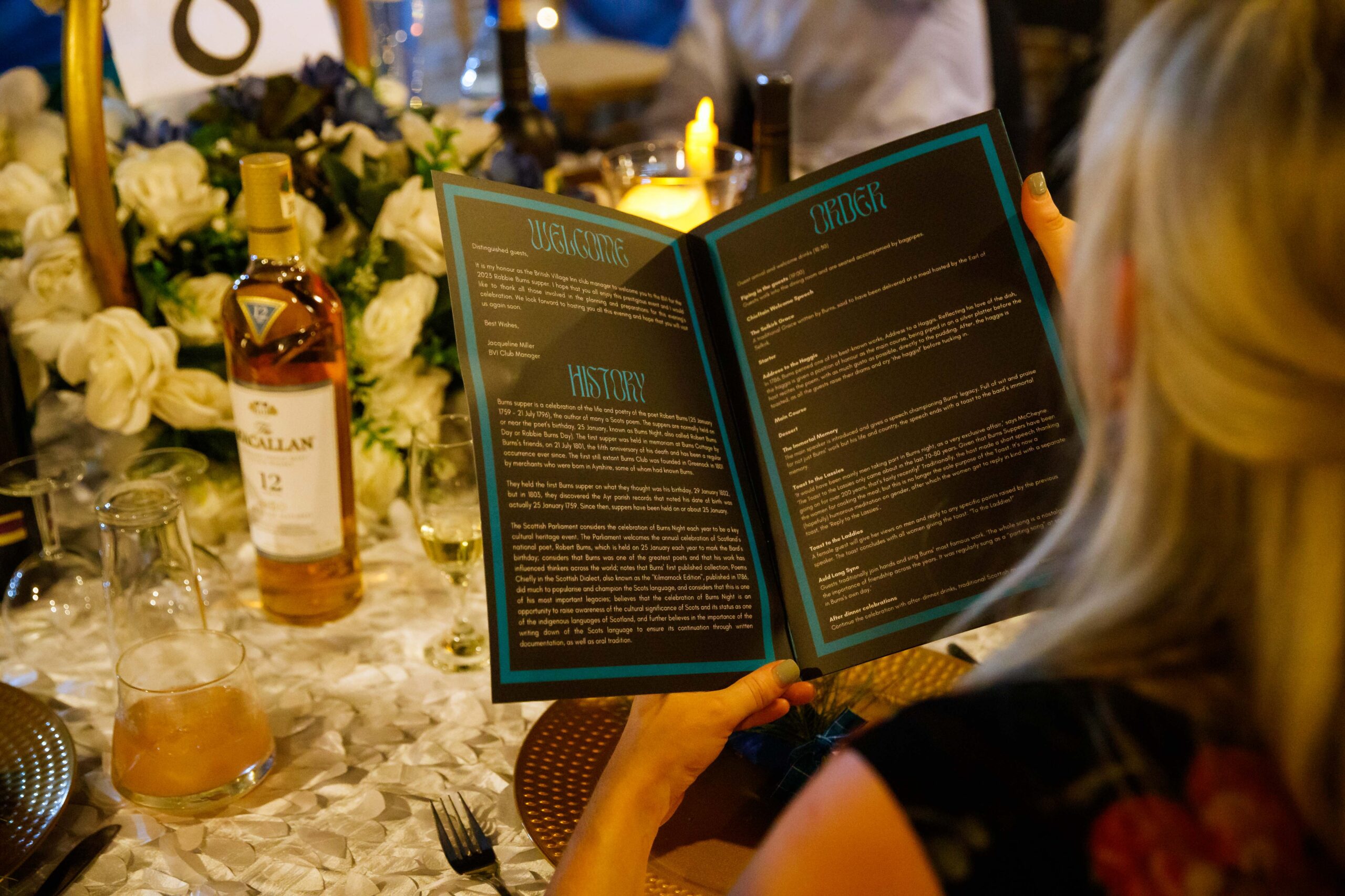 A peek into the finely-crafted menu choices