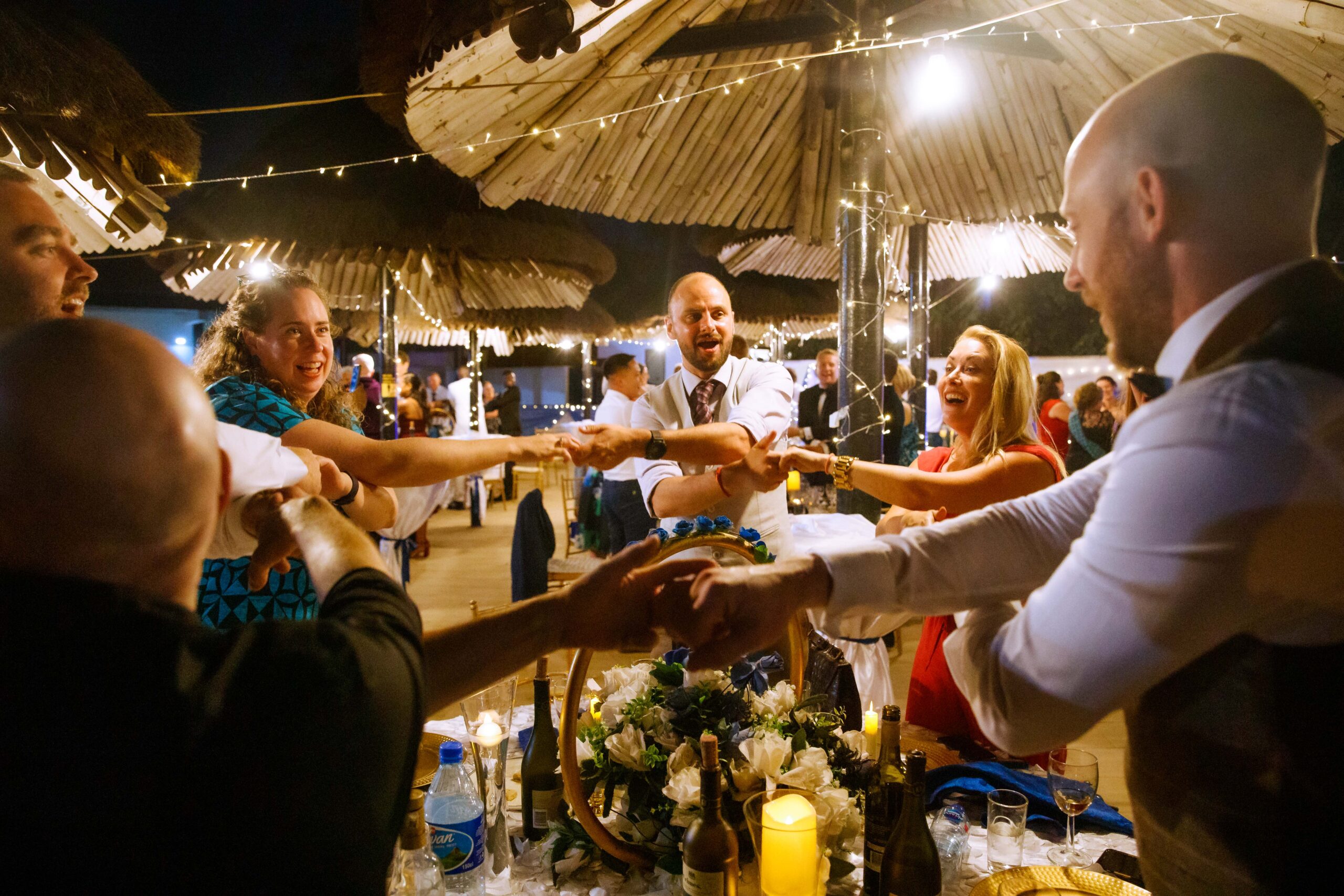 Guests celebrating at the Burns Night