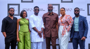 L-R: Fashion Conversations Mentees, Daniel Ukanu and Chikezie Oziomia; The Macallan Brand Ambassador for Abuja, Adeyinka Adepetun; Creative Designer, Atafo, Mai Atafo; Fashion Conversations mentees, Gloria Egiemeh and Remi Ige.