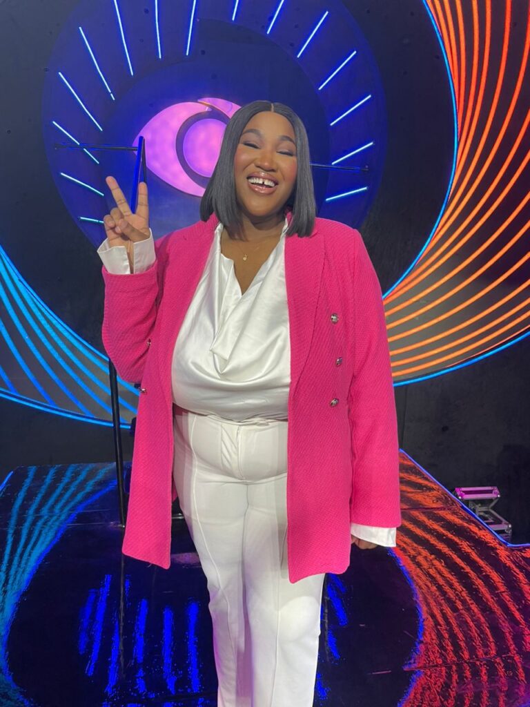 Adetutu Sanusi, Digital Influencer at the BBNaija: The Buzz Studio for Episode 8