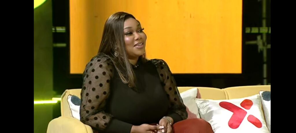 Constance Owoyomi on the set of BBNaija The Buzz Season 9