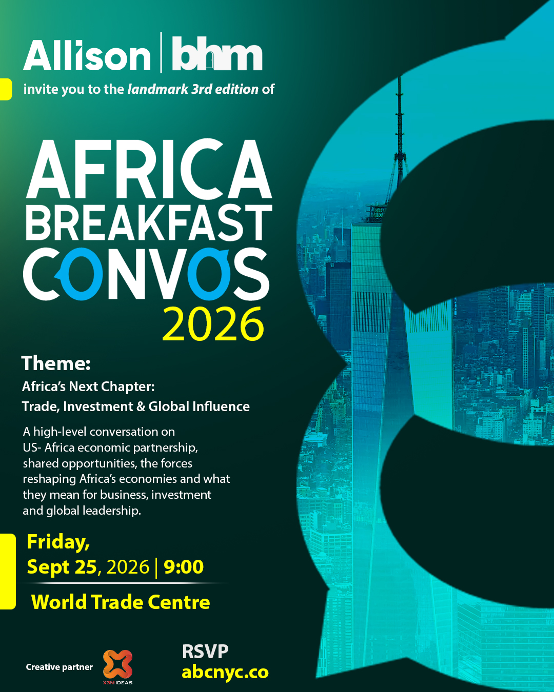 BHM Announces Africa Breakfast Convos at UNGA81 In Partnership With Allison